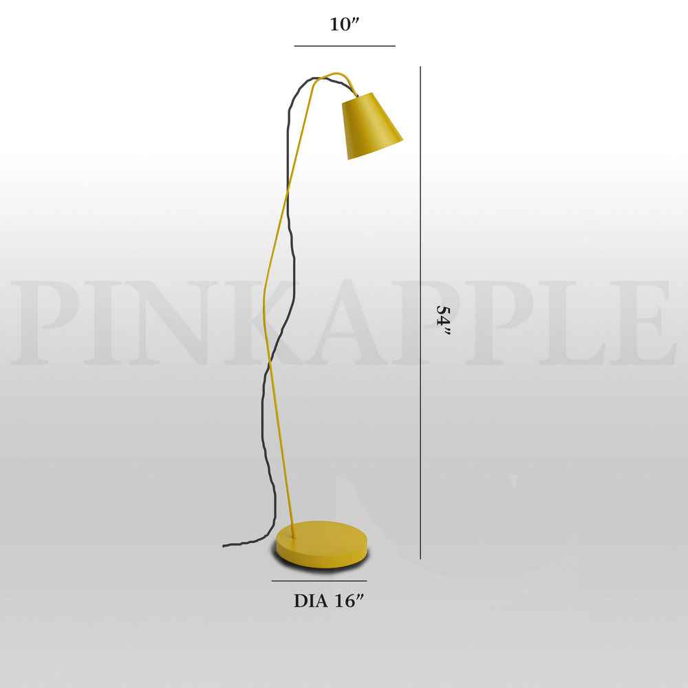 Vintage yellow Floor Lamp